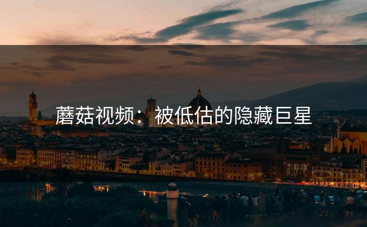 蘑菇视频：被低估的隐藏巨星  第1张