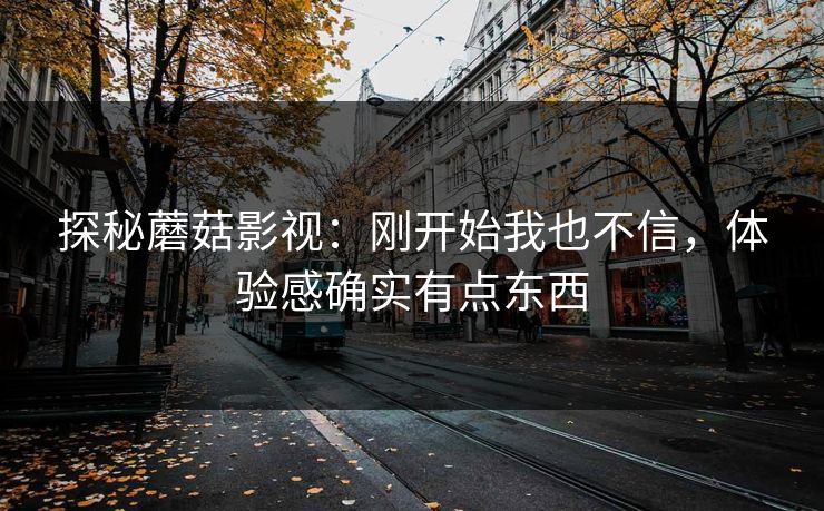 探秘蘑菇影视：刚开始我也不信，体验感确实有点东西  第1张