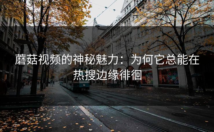 蘑菇视频的神秘魅力：为何它总能在热搜边缘徘徊  第1张